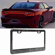 License Plate Frame Forged Carbon Fiber Compatible with C Kuga C6 C7 C8 Clear Texture