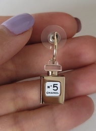Chanel No.5 金色香水瓶耳環單隻