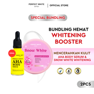 PERFECT WHITE BUY 1 GET 2 Paket Body Bleaching Whitening Booster 1 Pcs AHA Body Serum 20 ml with 1 P