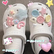 ins Niche Hole Shoe Accessories Shoes Flower Many Melamine y2k Millennium Style Buckle diy