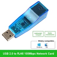 USB 2.0 To LAN RJ45 Ethernet 10/100Mbps Networks Card Adapter for Win8 Mac OS PC USB a Connectors Co
