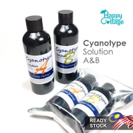 Cyanotype Refill–Solution A & B 50ml/100ml/Sunprint 蓝晒液补充装 蓝晒印相 Happy Cottage