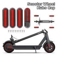 4Pcs Front Rear Wheel Tire Cover Scooter Wheel Hubs Cap Reflective Scooter Rear Side Wheel Cover