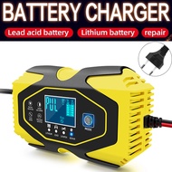 Lithium LiFePO4 Lead Acid Battery Charger 12V/6A 24V/3A Fully Automatic Fast Power Charge Smart Char