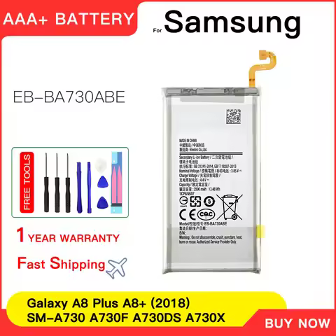 Genuine EB-BA730ABE 3500mAh Battery For Samsung Galaxy A8 Plus A8+ (2018) SM-A730 A730F A730DS A730X