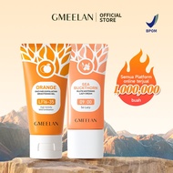 GMEELAN Orange Exfoliating Gel Peeling Face Eksfoliasi Wajah + Gluta Whitening Lazy Cream Day Cream 