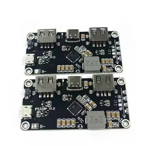 IP5328P Dual USB 18650 Battery Charger treasure Tpye-c 3.7V to 5V 9V 12V Step up Fast Quick Charger 