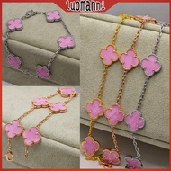 VCA four-leaf clover five flowers jelly powder bracelet