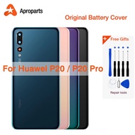 For Huawei P20 Pro Battery Cover Door Back Housing Rear Case For Huawei P20 Battery Door Replacement Parts With Camera Lens