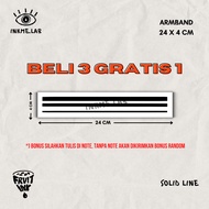 INKMELAB - SOLID LINE Fruit Ink Temporary Tattoo ARMBAND 26x5 cm - Semi-Permanent Temporary Tattoo L