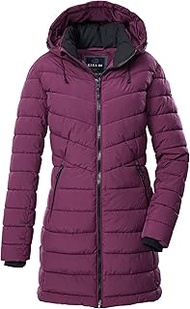 GW 74 WMN QLTD PRK Women's Quilted Parka/Functional Parka in Down Look with Zip-Off Hood Orchid, 46,