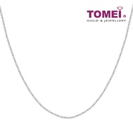 Tomei Sparkling Necklace, Unisex White Gold 585