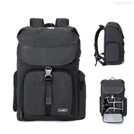 Cwatcun M8 Photography Camera Bag Camera Backpack Waterproof Compatible with Canon/Nikon/Sony/Digital SLR Camera Body/Lens/Tripod/14in Laptop/Water Bottle