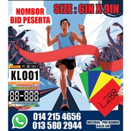 Nombor Peserta Bib Bip Acara Rentas Desa Lumba Lari Sekolah Acara Sukan 💥 Custom Print 💥 Boleh Masuk