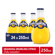 Orangina 250ml x 24 | ออเรนจินา เครื่องดื่มกลิ่นส้มผสมโซดา ขนาด 250 มล. (แพ็ค 24 ขวด)