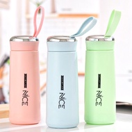 OWS* Nice Cup Glass Bottle Tumbler Creative Leakproof Water Cup 400ml Stainless Aqua Flask