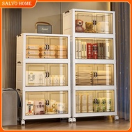 Next Day Salvo L45-65CM Foldable Storage Cabinet Wardrobe With Wheels Clothes Storage Box