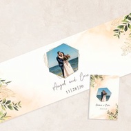 結婚簽名綢+收禮簿 婚禮桌巾 婚禮簽到 簽名軸 禮金簿 簽名布