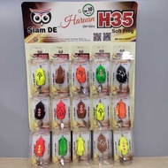 H35 Topwater Rubber Frog Lure 4cm/6g Anti-Snag Fishing Bait for Snakehead & Peacock Bass