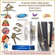 [READY STOCK] ST-GUCHI SGML-H1684 Single Mortise Hook Lock for Grill Iron Door Lock / Kunci Pintu Tarik Besi