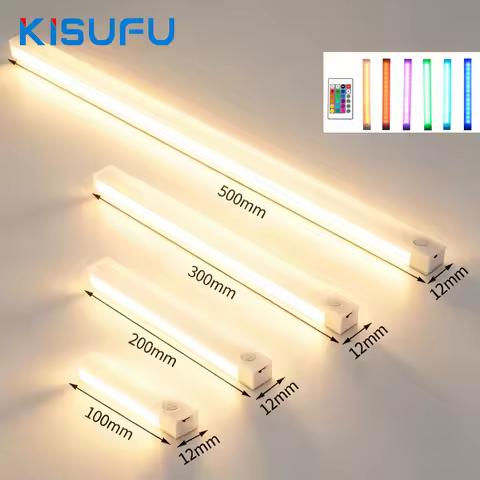 Motion Sensor LED Under Cabinet Light USB Power White Warm 10CM 20CM 30CM 50CM LED Bar Light Wardrob