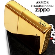 Zippo Lighter Armor Titanium Gold Side Logo Japan【Direct from Japan】