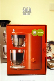 放 全新recolte 日本麗克特Solo Kaffe Plus 單杯咖啡機/紅色（不議） $300