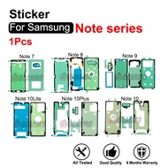 《Annisoul shop》สติกเกอร์เต็มรูปแบบสำหรับ Samsung Galaxy Note 8 9 7 10 Plus 20อัลตร้าด้านหน้าจอแอลซีดีด้านหลังกาวแบตเตอรี่สำหรับ Note 10Lite