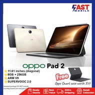 OPPO Pad 2 | 1 Year SG OPPO Warranty | 8GB + 256GB | 11.61" | 144Hz Display | MediaTek Dimensity 9000 | 67W SUPERVOOC