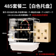 Acrylic bird cage, budgie bird cage, luxury splash-proof ornamental breeding cage, bird cage