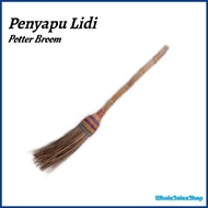 Penyapu Lidi Bertangkal Penyapu Buluh Lidi Kelapa Batang Buluh Coconut Leaf Broom Rattan Handle Harr
