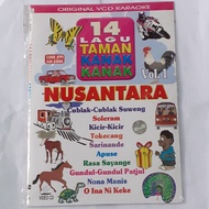 VCD Original 14 LAGU TAMAN KANAK KANAK NUSANTARA VOL 1 .
