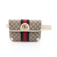 GUCCI GG Supreme Ophidia 腰包 674081 帆布皮革米色多色