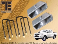 Tank Engineering 4x4 U bolt Leaf Spring 2 INCH Lift Block Kit with High Strength Extended U bolts fo