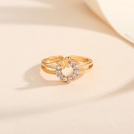 Y875 Children's Ring Titanium Crystal Gold Plated Jewelry