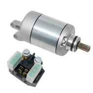 Electrical Engine Set Starter Motor And Relay For YAMAHA Motorcycle R6 YFZ-R6 YZFR6 2006-2016 OEM Pa