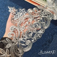 BORDER LACE TINGGI / SEQUIN BORDER LACE / BORDER LACE PENGANTIN (METER)