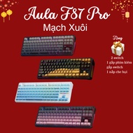 Aula F87 Pro mechanical keyboard, Downstream circuit, Silent, 3 Mode, 5 pin Hotswap, Full Mod, RGB, 