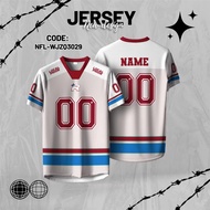 custom jersey NFL teamwear jersey no.10 00 NFL SUBLIMATION T-SHIRT LYCRA Baju Tshirt Lelaki Short Sl
