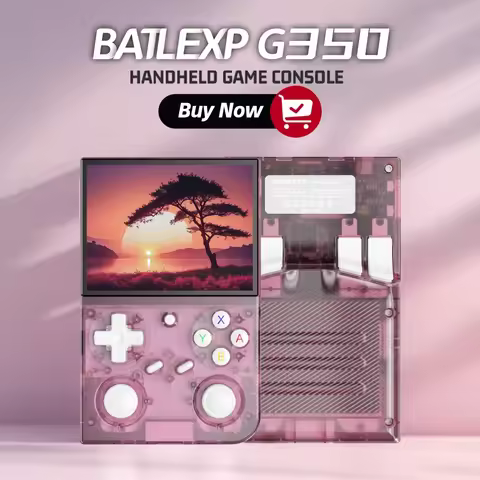 BATLEXP AMPOWN G350 Handheld Game Players 3.5 Inch IPS Portable Console Retro Video Game Consolas 32
