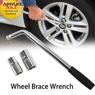 Cheap L-shaped handle to unscrew car tires, extended size cars with 2 guns 17/19/21/23mm - Tire wren