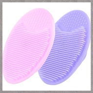 [M G L O] 2Pcs Spa Silicone Beauty Wash Pad Skin Scrub Cleaning Pad Wash Face Exfoliating Brush Clea