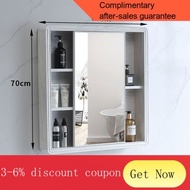 ！Spot Sliding Door Mirror Cabinet Alumimum Bathroom Mirror Cabinet Bathroom Wash Mirror Cabinet Toilet Storage Wall-Moun