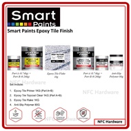 SMART PAINTS Epoxy Tile Finish Loose Set 1kg / Cat Epoksi Lantai Bilik Air