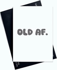Funny Birthday Card, Old Af Joke Card, Happy Birthday Card For Him For Your Friends, Family, Grey Le