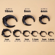 2Pcs 14G-00G Big Size Buffalo Horn Septum Ring Piercing Acrylic Ear Gauges Plugs Taper Stretcher Exp