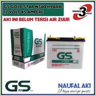 Aki Mobil Avanza/Terios/Rush/Taruna/Xenia/Katana/Escudo/APV GS Gold Star NS60 Hybrid 45 Ampere