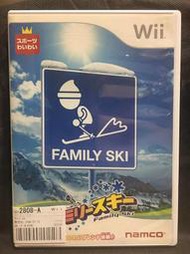 自有收藏 日本版 任天堂 wii 遊戲光碟 家庭滑雪 Family Ski 支援FIT平衡版