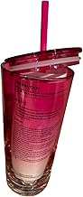 Starbucks Pink Jelly Tumbler with Pink Straw, 18oz