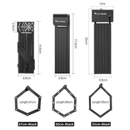 WEST BIKING Foldable Bike Lock 3 Key Strong Security Anti-Theft Bicycle Lock Heavy Duty Chain Cable